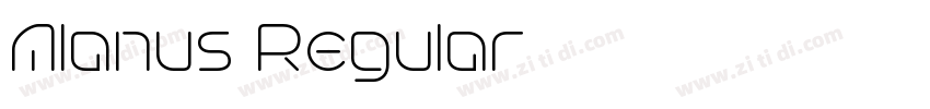 Alanus Regular字体转换
